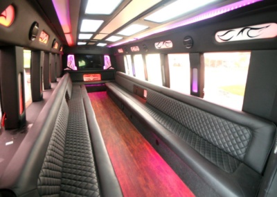 Limo Coach 22 Passenger Turtle Top Colored Lighting
