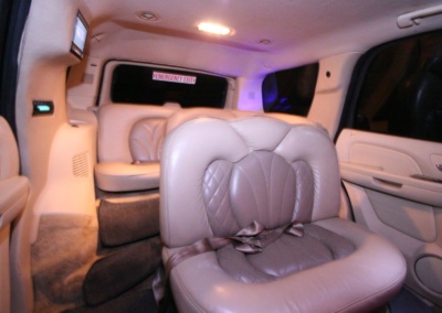 2008 Cadillac Escalade SUV Limo Interior Rear Jump Seat